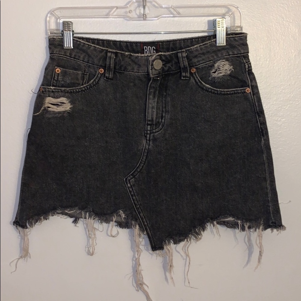 BDG Distressed Denim Skirt